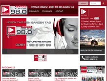 Tablet Screenshot of antenne-koblenz.de